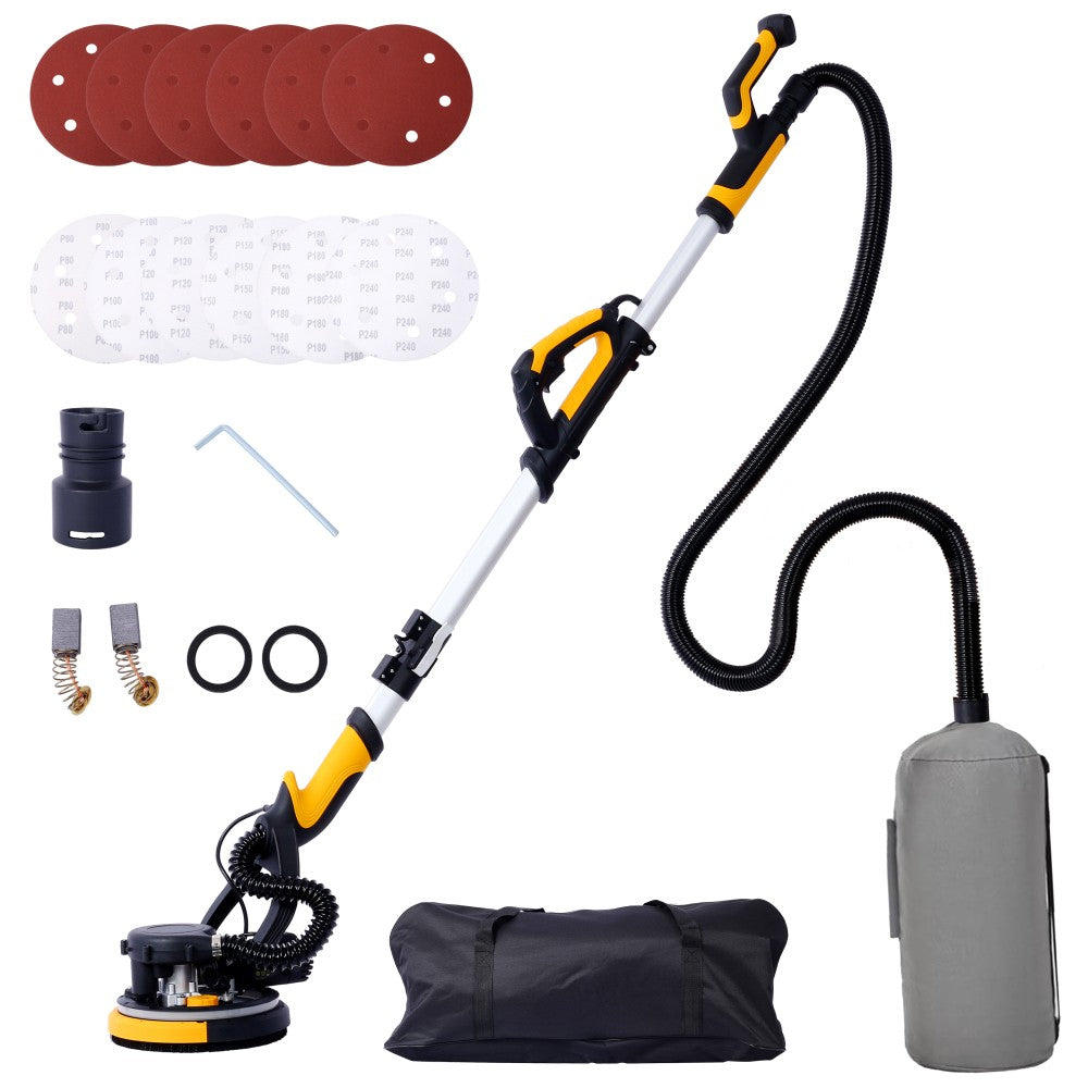 ya 28 Electric Drywall Sander 780W, 6.5A Motor, Variable Speed, LED, Foldable