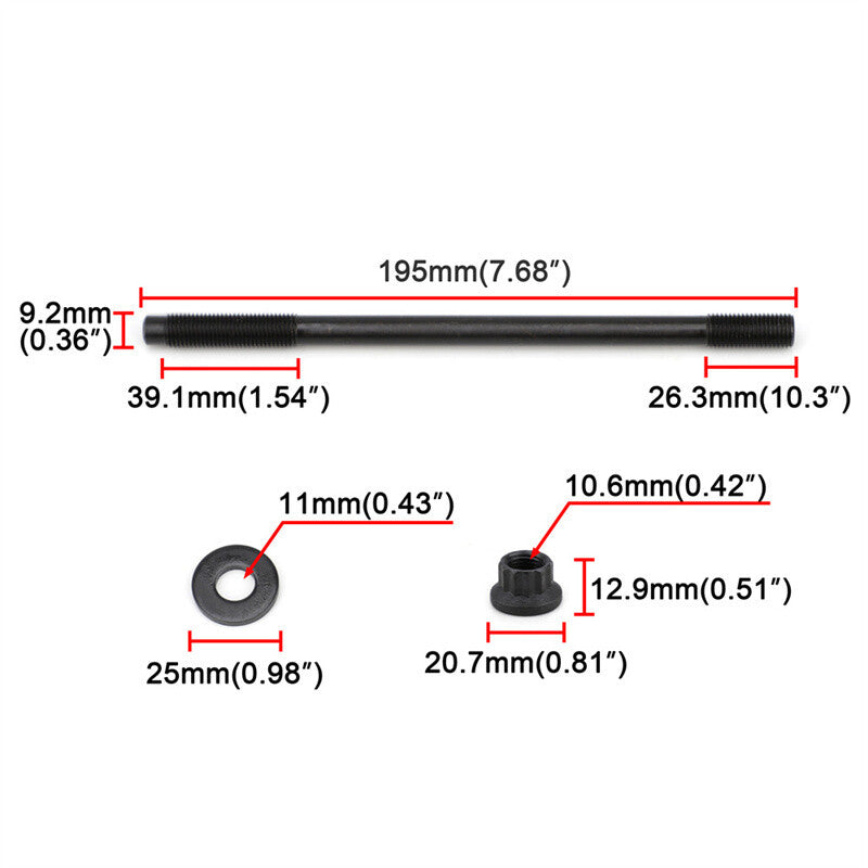ya 5 8.7 260-4701 Cylinder Head Stud Kit for Subaru for Impreza DOHC EJ20 EJ25 WRX STi