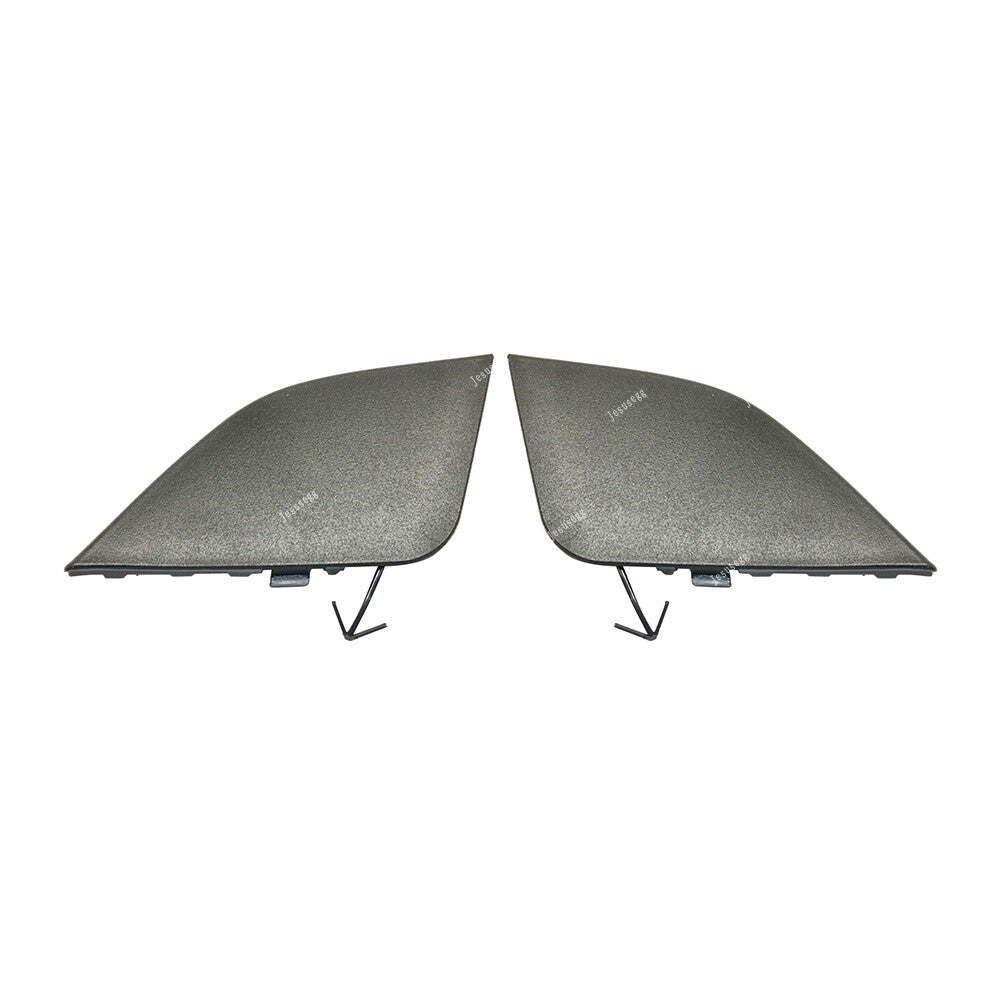 ya 27 6.18 Pair Front Left +Right Bumper Tow Hook Eye Cover for Toyota RAV4 2016?18 Black