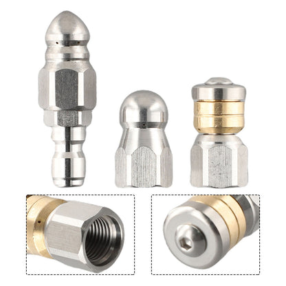 ya 26 3 X Sewer ter Rotary Nozzle 1/4 Pressure Washer Hose Quick Connect Nozzles