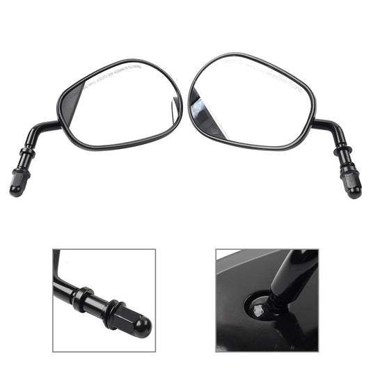 ya 4 6.21 Pair Black Rear View Side Mirror for Harley Sportster XL 1200 883 Softail