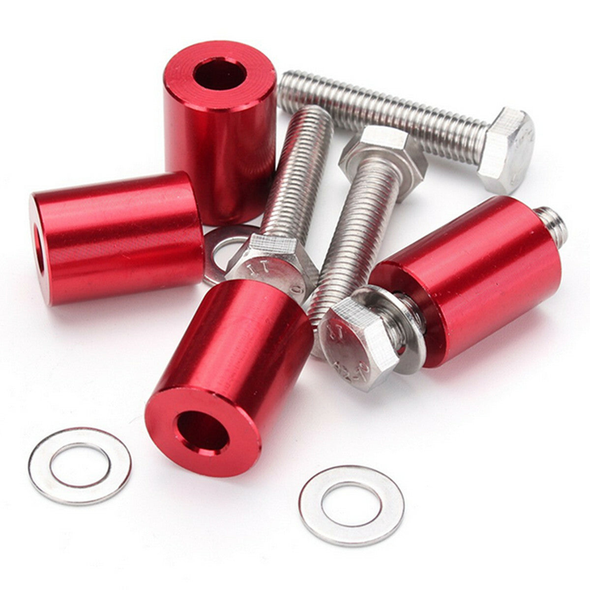 ya 1 6.30 Aluminum Car Hood Vent Spacer Riser Kit For Engine Motor Swap With Mounting Bolt