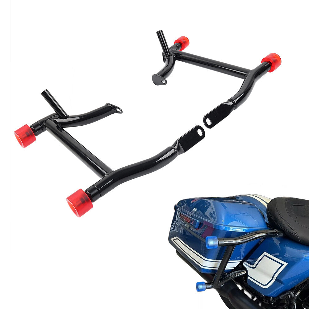 ya 27 7.20 Saddlebag Guard Rail Crash Bar With Ball for Harley Road Street Glide FLHX 14-24