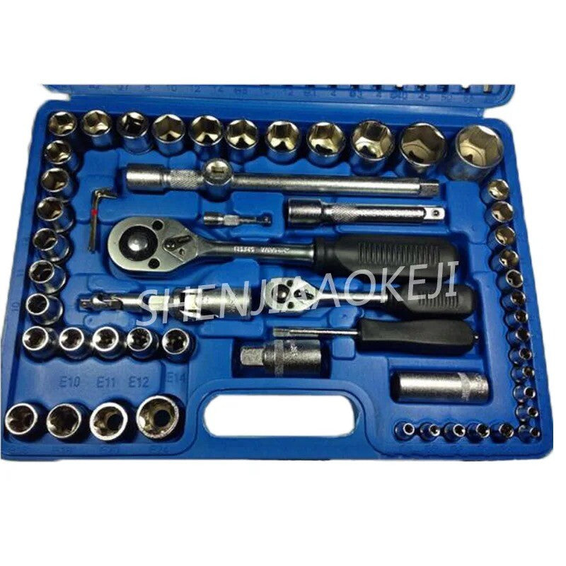 ya 26 108 pcs/set Socket Tools Auto Repair Tools Socket Wrench Chrome Va dium Steel