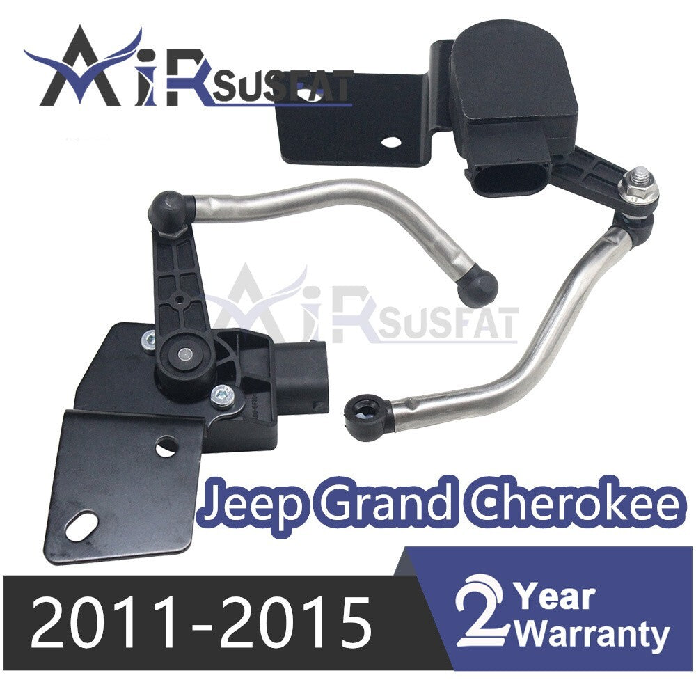 ya 1 8.5.1 2x for Jeep Grand Cherokee 11-15 Front L&R Ride Suspension Height Level Sensors