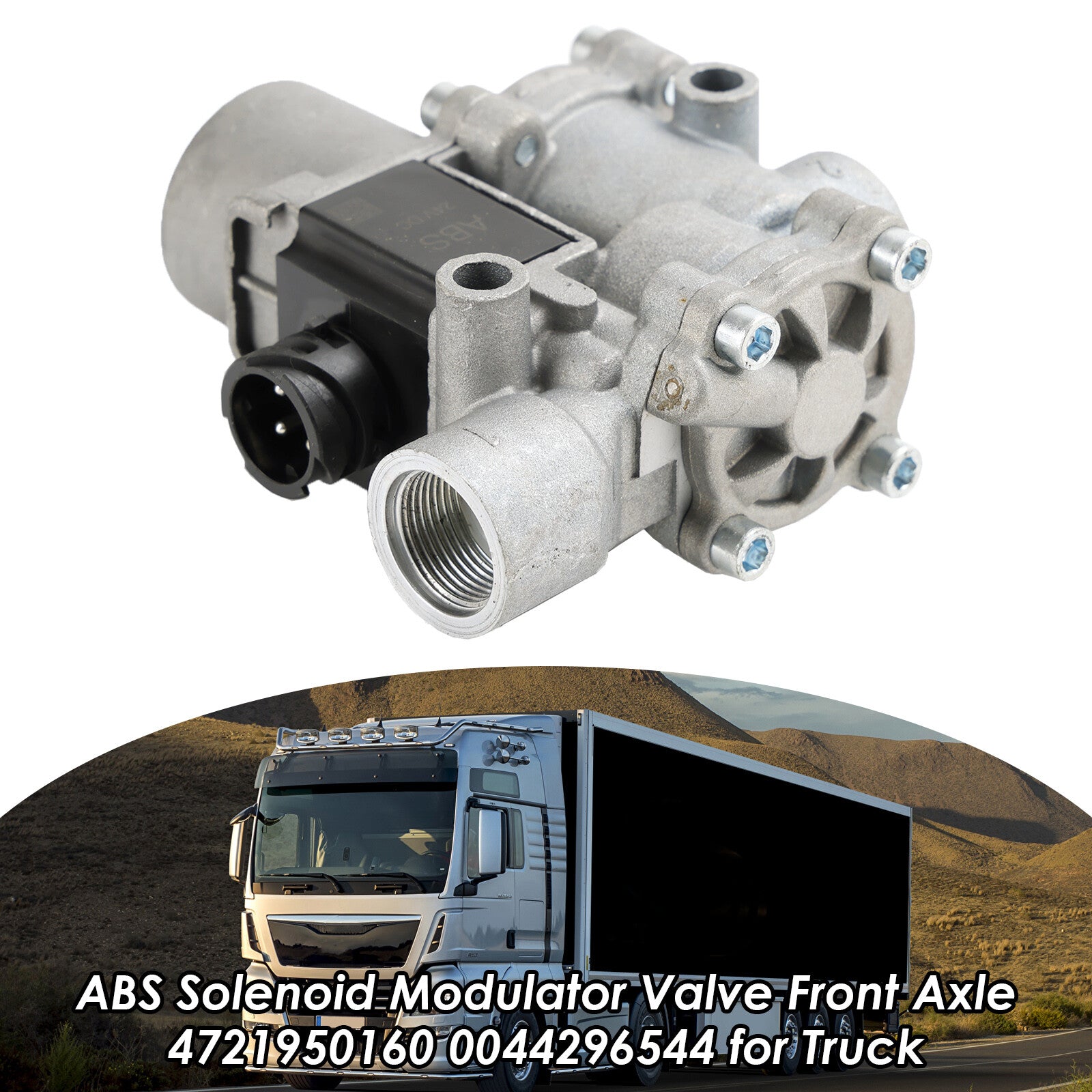 ya 1 8.5.1 ABS Solenoid Modulator Valve Front Axle 4721950160 0044296544 for Truck