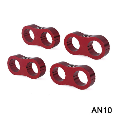 ya 5 8.7 4X AN10 20mm Fastener Fuel Oil Lines Clip Braided Hose Separator Wire Clamp