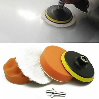 ya 5 8.7 4 inches Gross Polish Polishing Buffer Pad Sponge Kit Drill Adapter Car Polisher