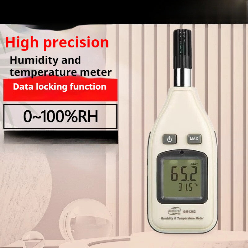 Mini Thermo Hygrometer 0~90% RH/ -22~140¡«F Digital Humidity & Temperature Meter