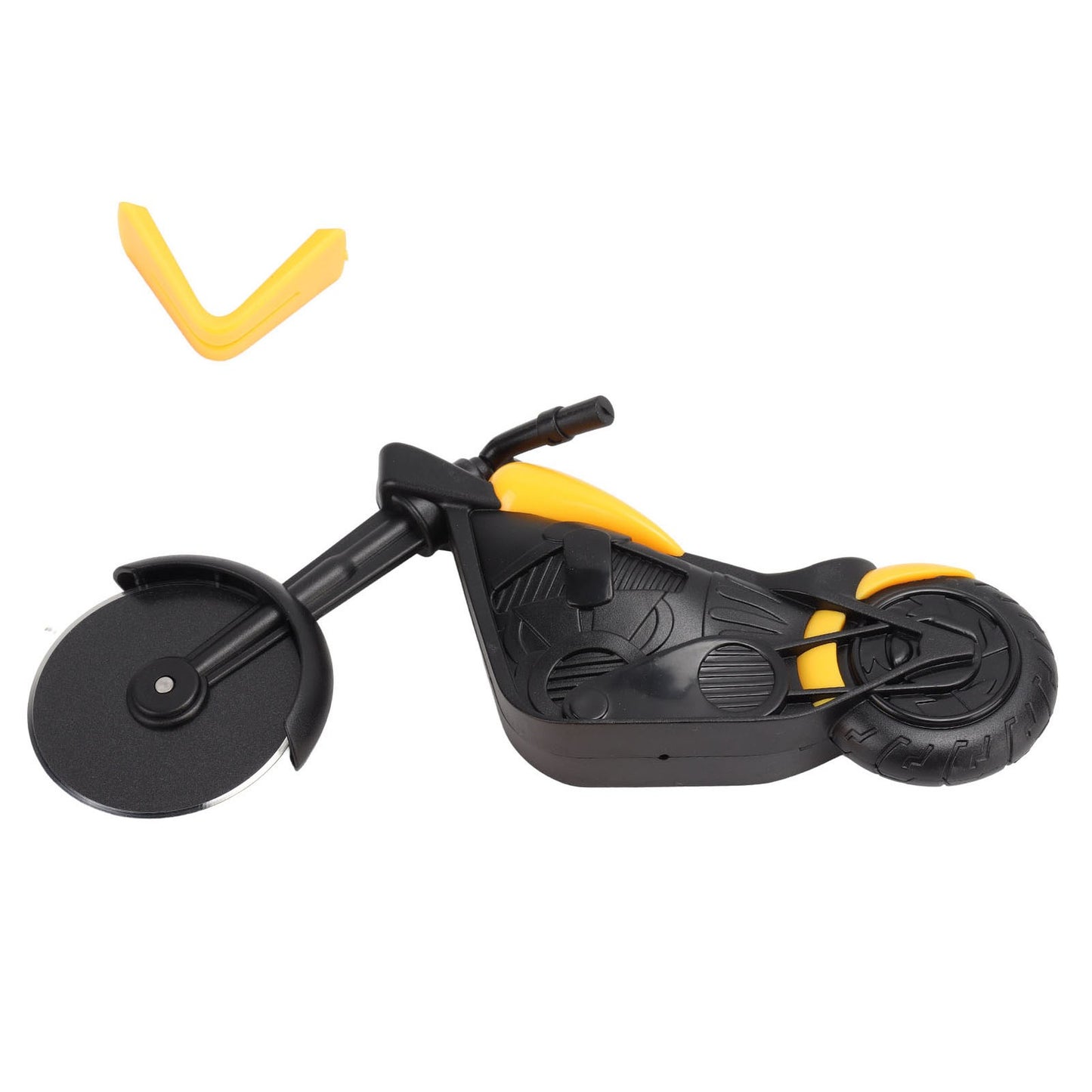 ya 26 Yellow Pizza Cutter Wheel Motorbike Appearance Stainless Steel Pizza Roller