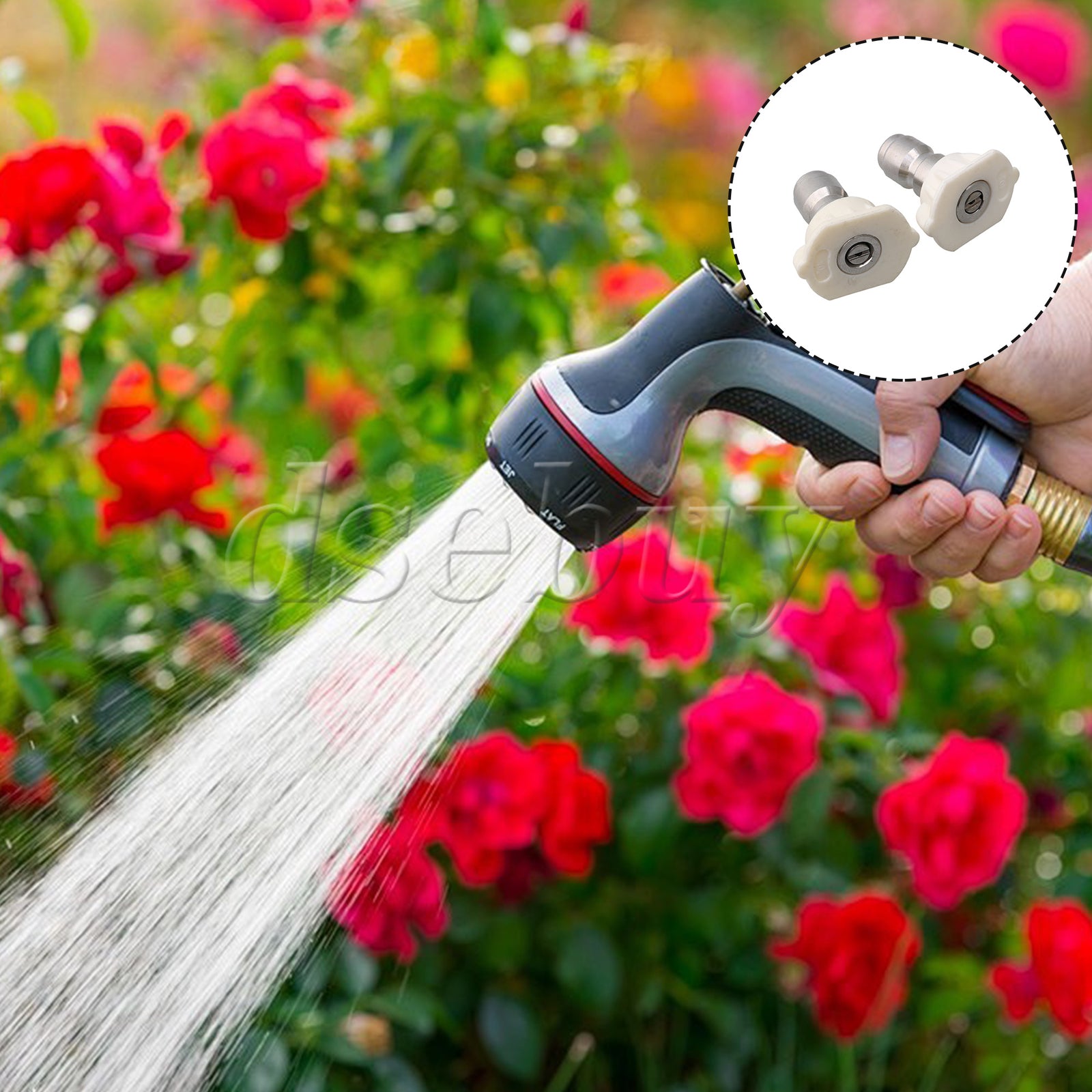 ya 26 20Pieces White High Pressure Spray Nozzles Tip 40 De 1/4 Quick Connection