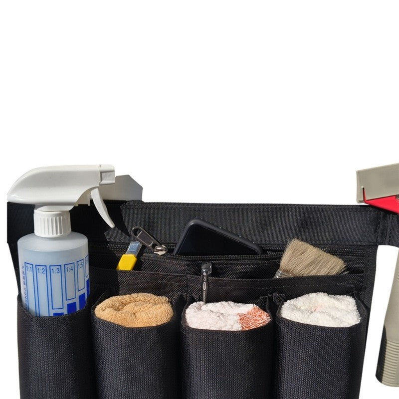 ya 26 Multi Compartment Cleaning Tool Pouch Sturdy Waterproof Fabric Waist Pack