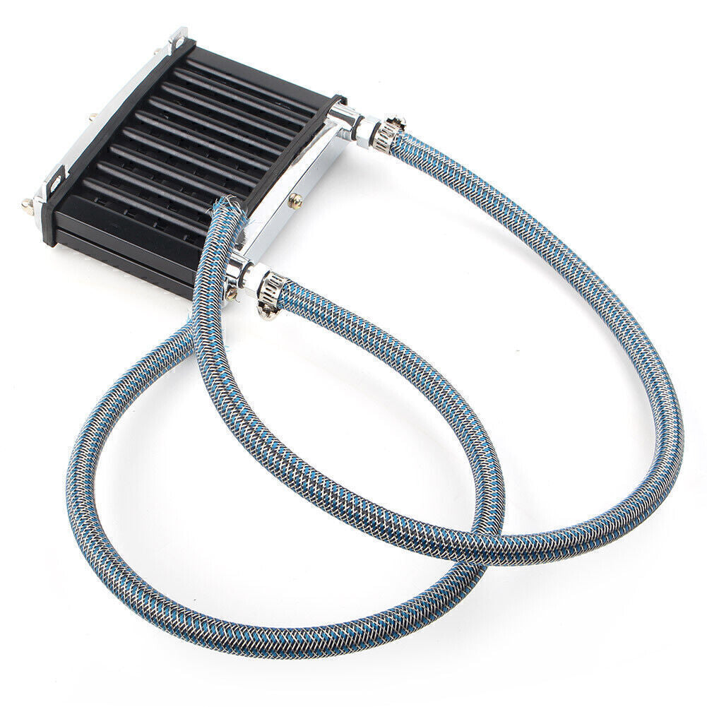 ya 5 8.7 Motorcycle Engine Oil Cooler Cooling Radiator Kit Fit 125CC 140CC 150CC Black