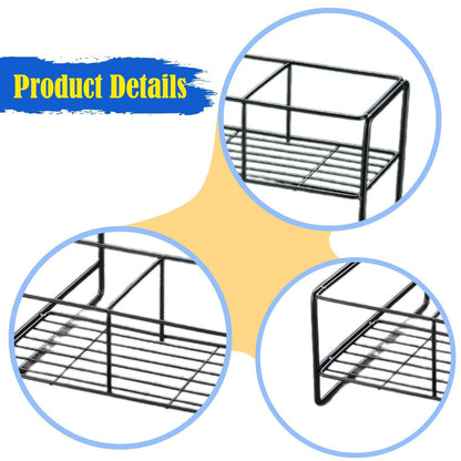 ya 25 Coffee Syrup Rack Organizer Metal Coffee Syrup Dispenser for Pantry Cabinet