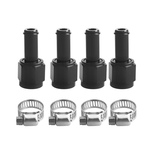 ya 2 7.16 4Pcs Straight 6AN AN6 Female To 3/8 5/16 Swivel Hose Barb Fitting Adapter