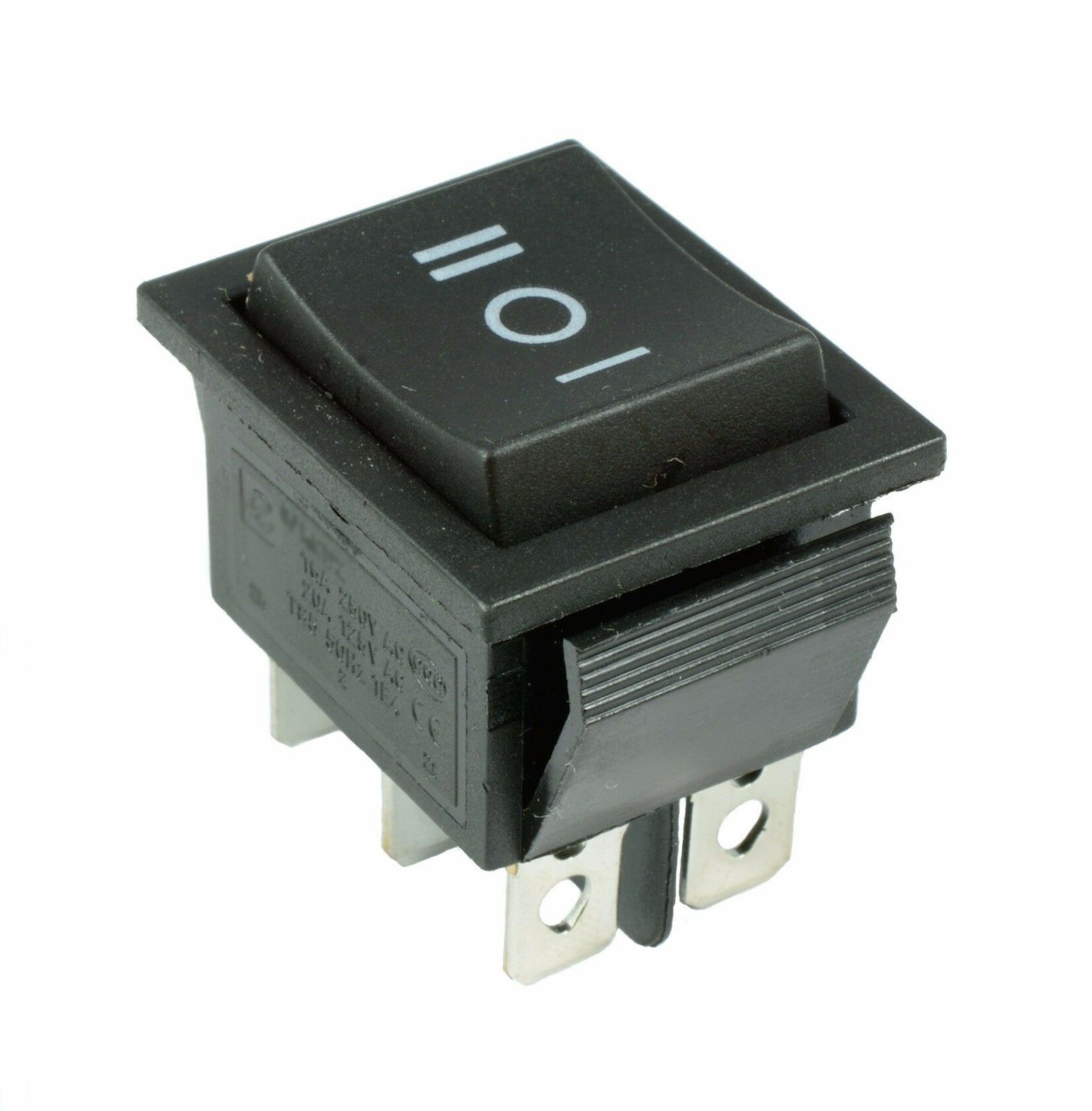 ya 16 6-Pin Switch Black DPDT Large Off On Rectangle Rocker Switch High Quality