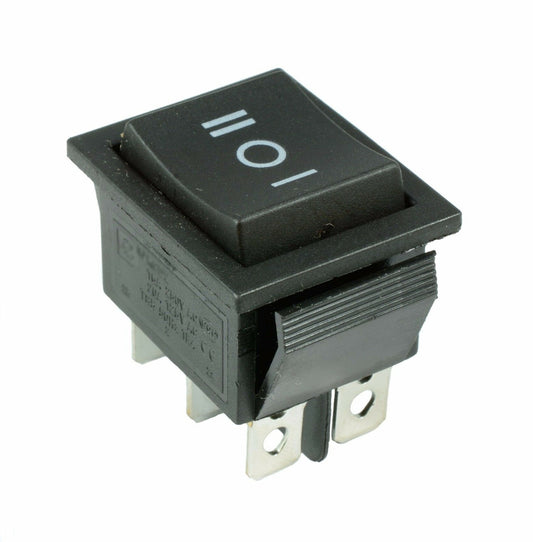 ya 16 6-Pin Switch Black DPDT Large Off On Rectangle Rocker Switch High Quality