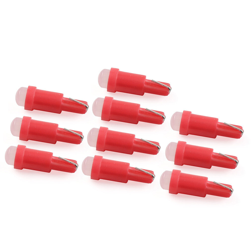 ya 4 6.21 Instrument Bulb Indicator T5 1 SMD Light Dashboard Gauge Wedge Bulbs red