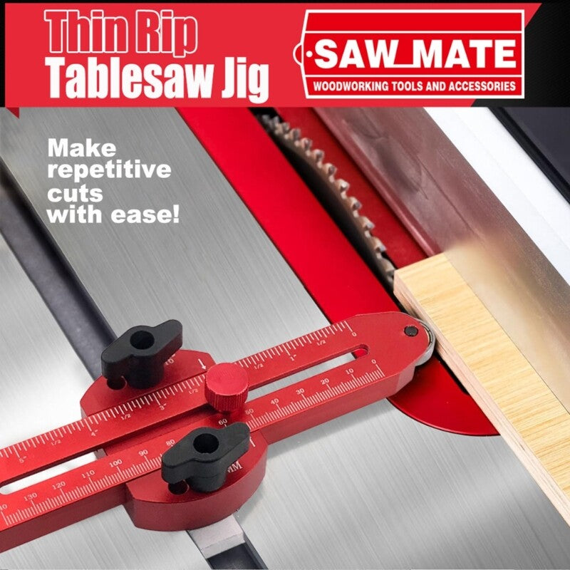 ya 17 Lengthen Thin Rips Tablesaw Jig Table Sawing Routers Cutting Board Fixed