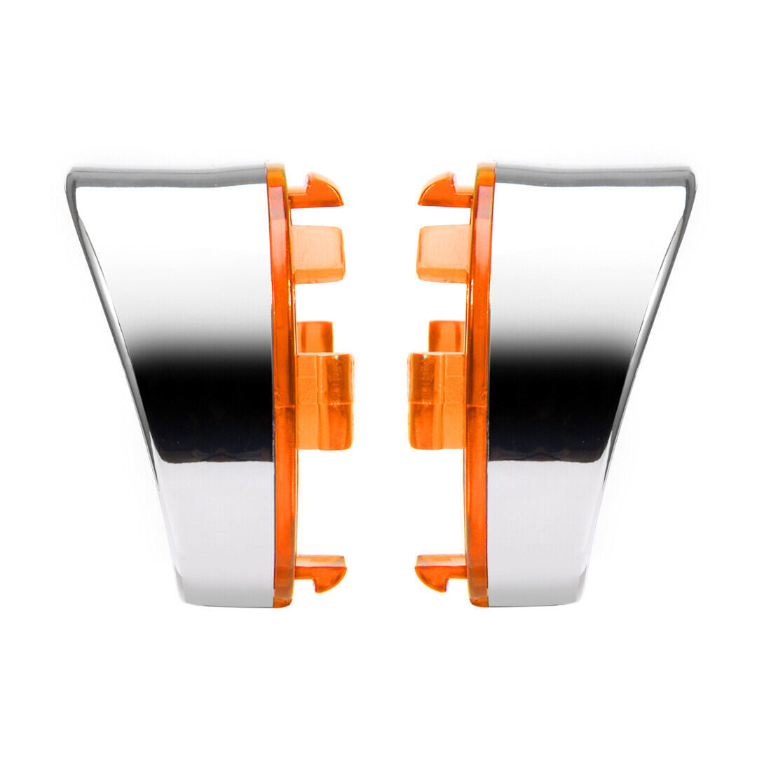 ya 5 8.7 Amber turn signal light lens cover f for Ram e sunshade for Harley Road King Softail