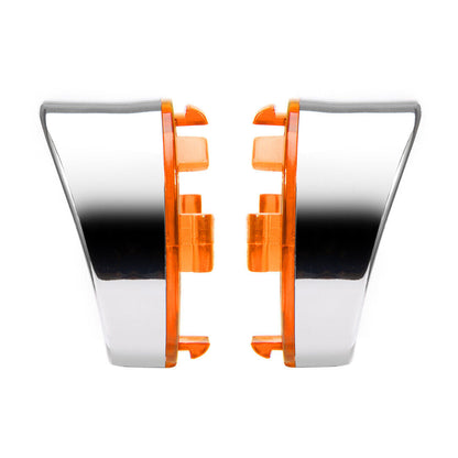 ya 5 8.7 Amber turn signal light lens cover f for Ram e sunshade for Harley Road King Softail