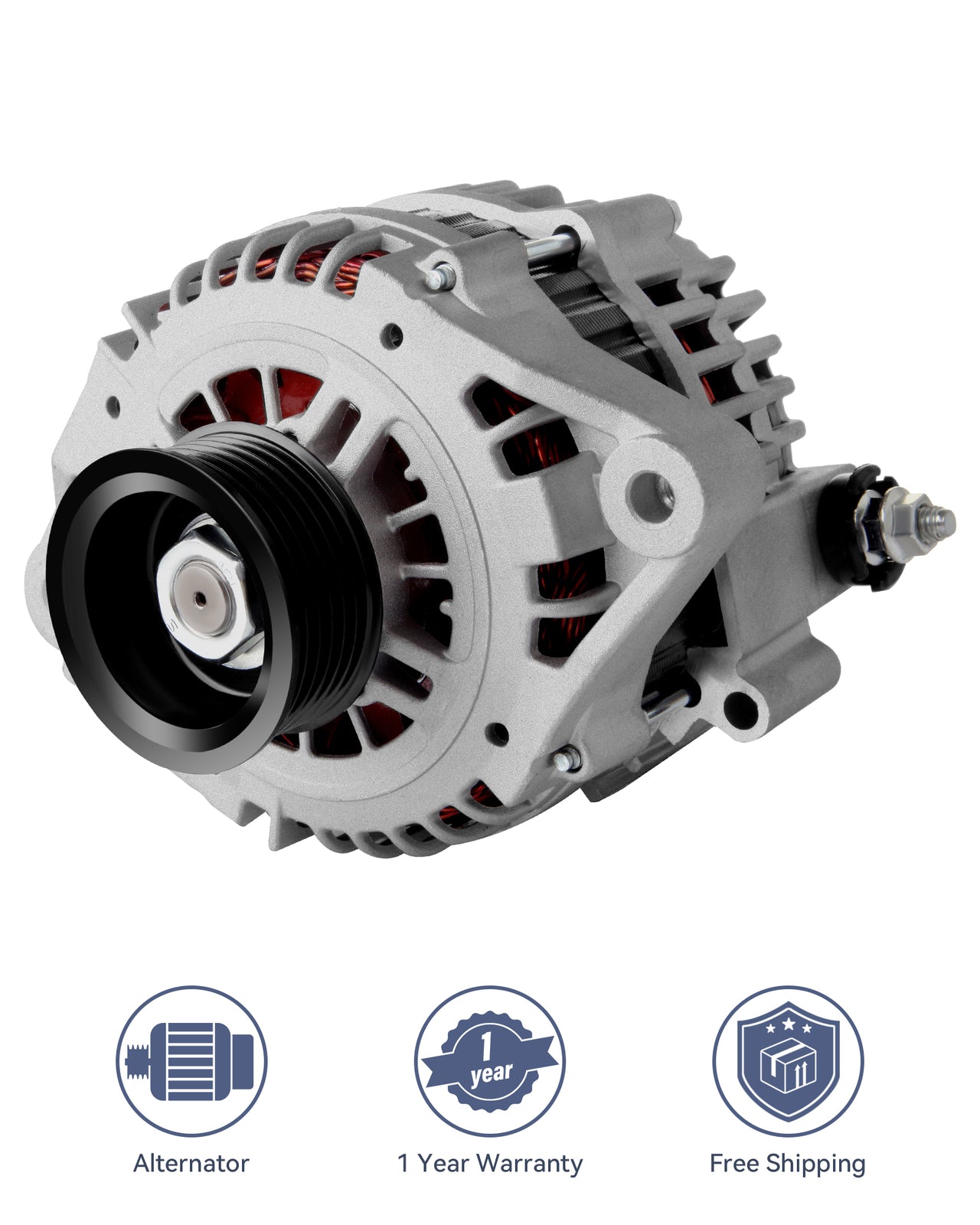 ya 27 7.2 80 Amp Alternator Fit for 2002 2003-2006 for Nissan Sentra XE Sedan L4 1.8L 334-1463