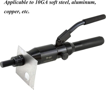 ya 26 TP-8C Hydraulic Hand Hole Punching Tool Set with 22.5-61.5mm in Mild Sheet