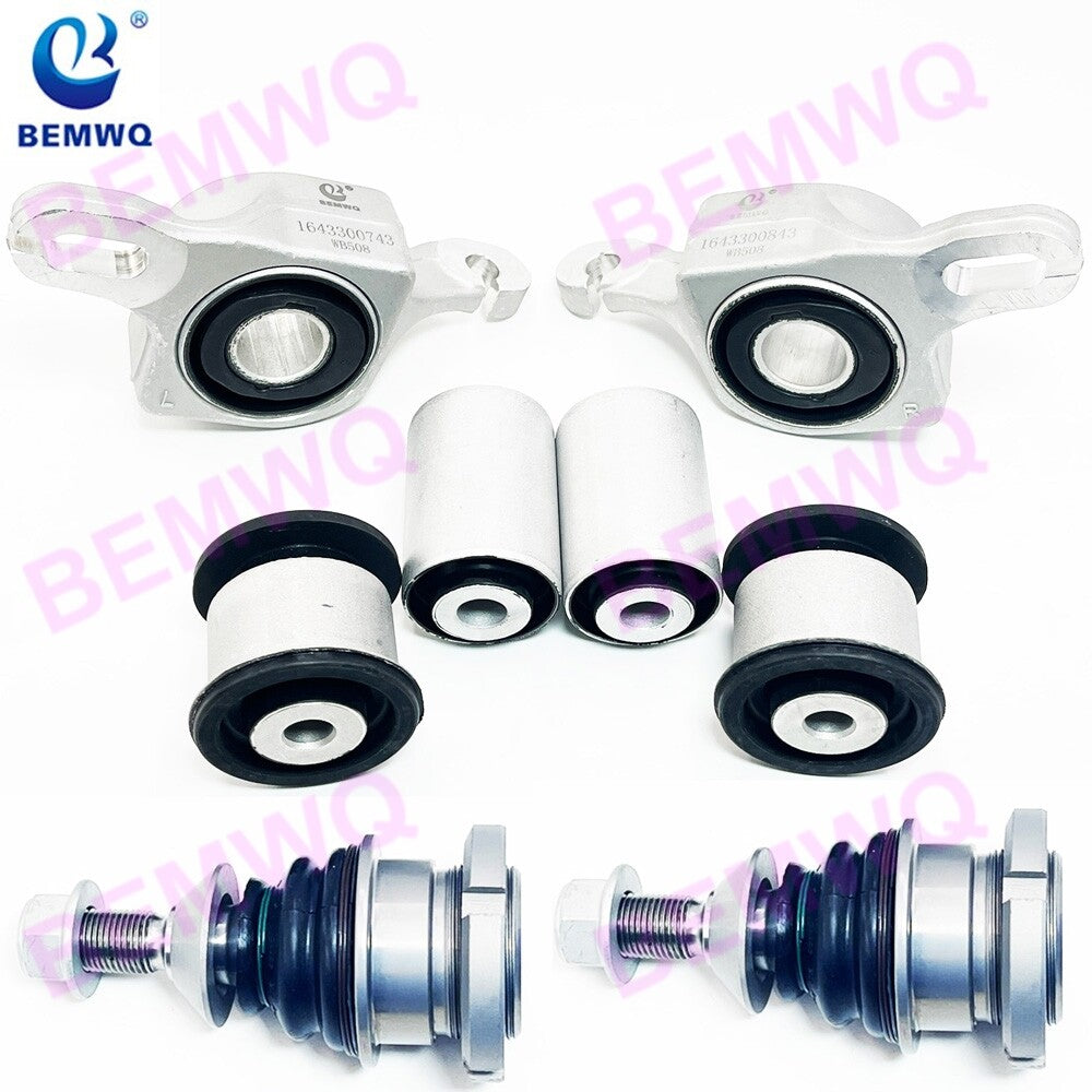 ya 11 10.28 6-piece front lower control arm bushing set 1643300743 for Mercedes W164 X1