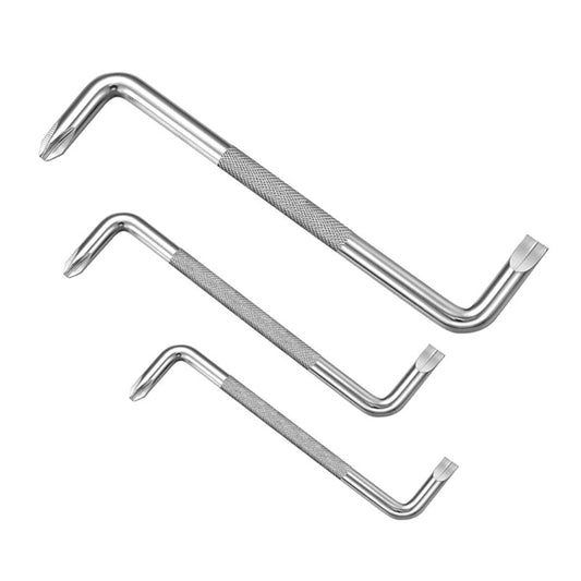 ya 26 Labor Saving Bending Screwdriver 3Pcs Hand Tool for Small Corners Gaps Cellphone