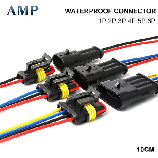 12V 1Pin - 6Pin Cable Wire Connector Plug Waterproof Sealed For Electrical Car