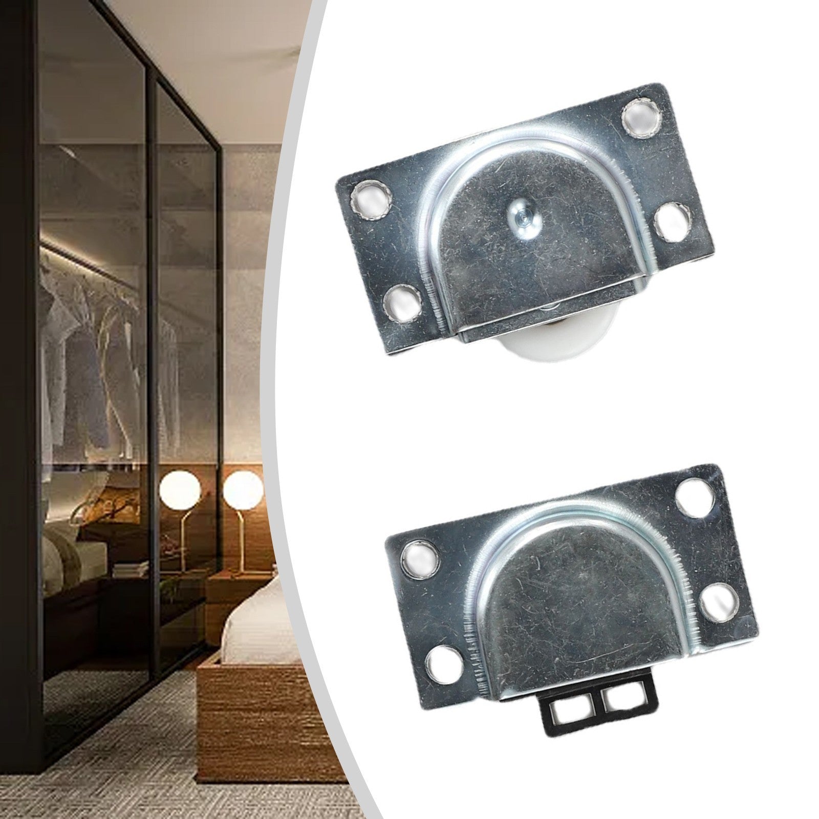 ya 14 Pulley Door Rollers Hanging Furniture Replacement Indoor Stainless Steel