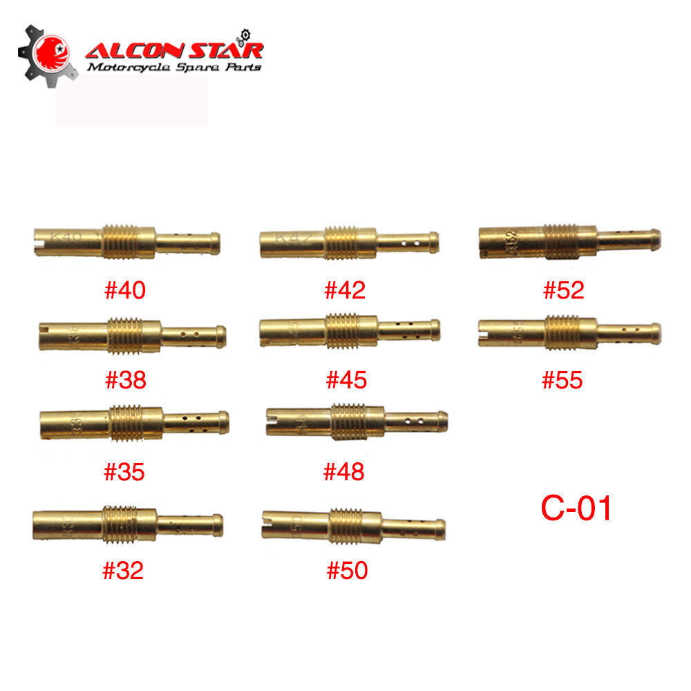 ya 4 6.17 10PCS/Set Pro Carburetor Slow Jets Pilot Jet for CVK K32-K55 Carb