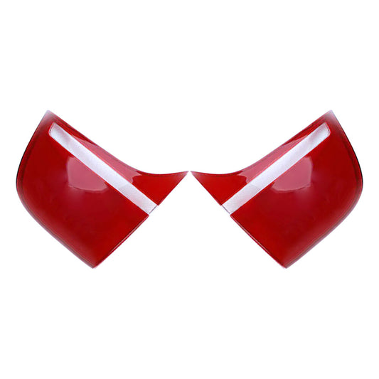 ya 27 6.21 2Pcs Left+Right Inner Side Red Tail Light Lens Cover For X6 X6M E71 2008-2014