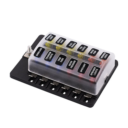 ya 2 7.14 DC 32V 12 way terminal circuit car ship bus ATC ATO blade fuse box block