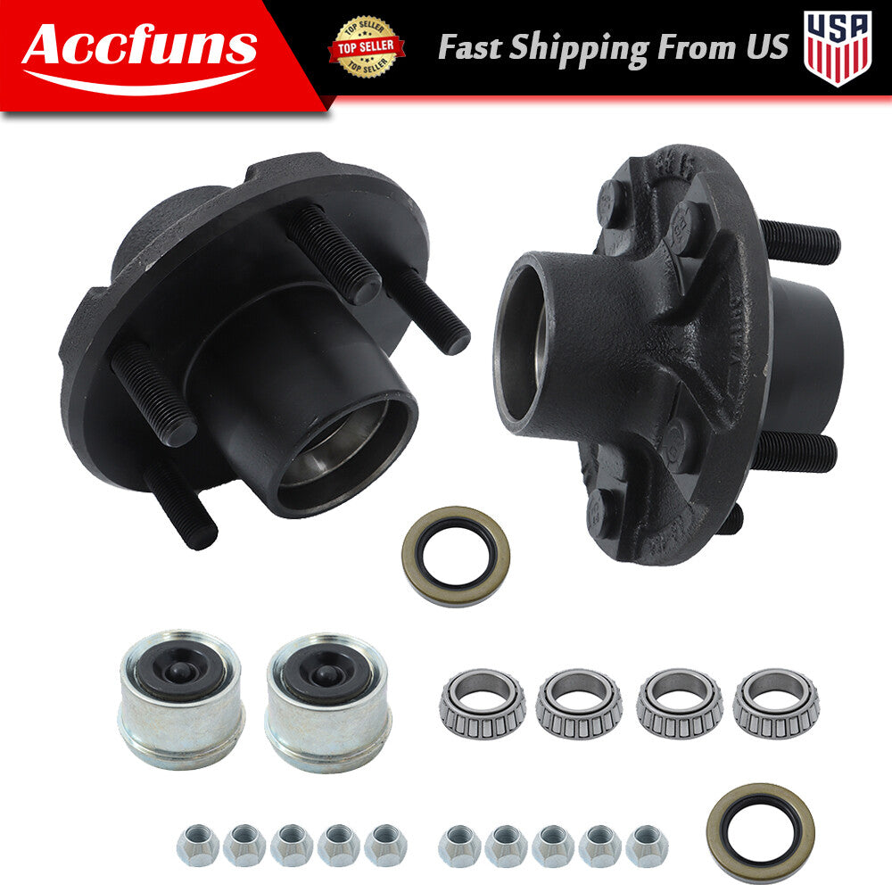 ya 10 5.28.2 2 trailer idler hub kit 5 pairs 4.5 inches for 2000 lbs axle 1-1/16 bearings 