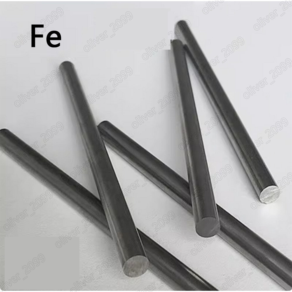 1pcs 99.9% High Purity Iron Fe Rod Metal Solid Round Rod