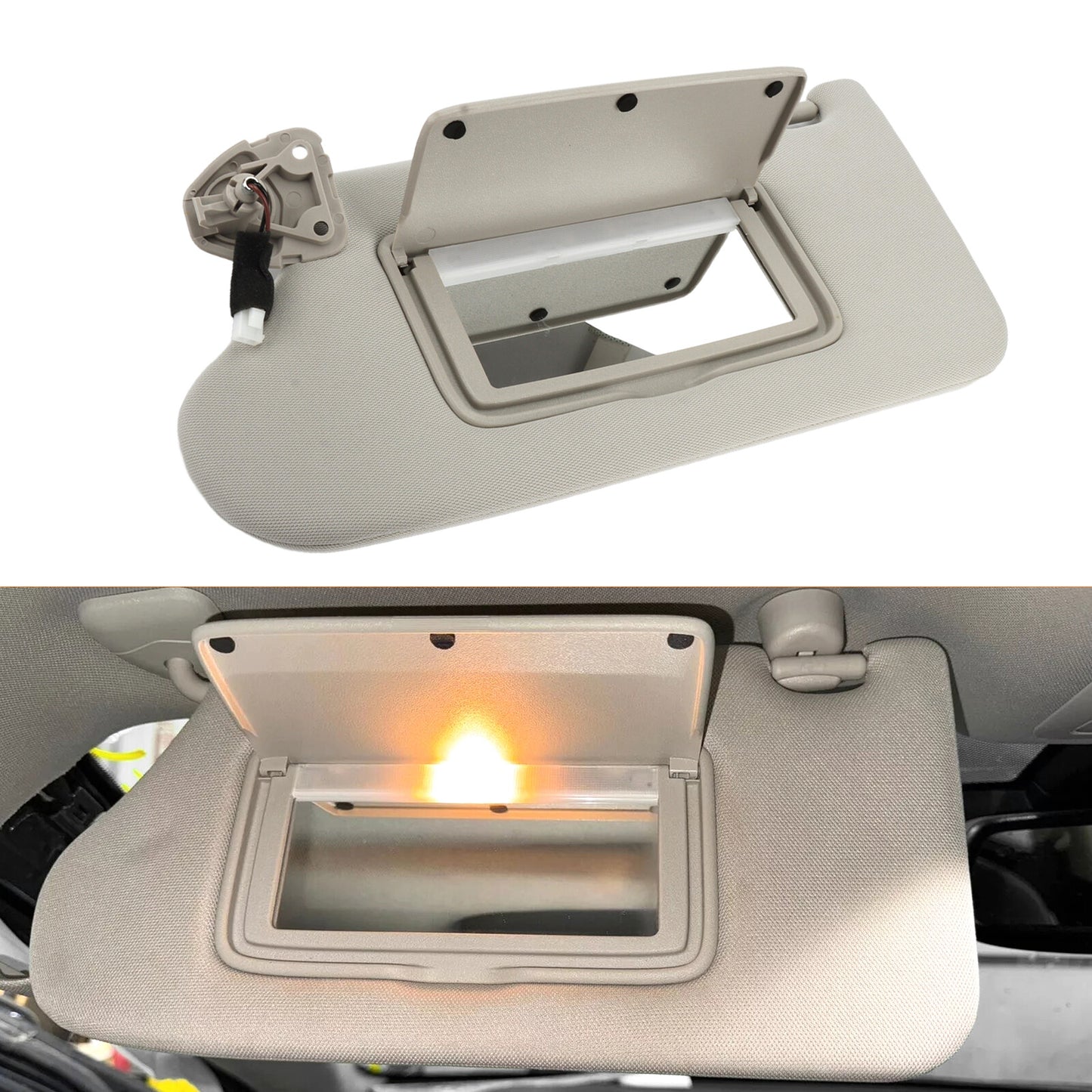 1PC Left Side Sun Visor w/ Lamp For 2016-2021 for Nissan Maxima New 964019DE0A