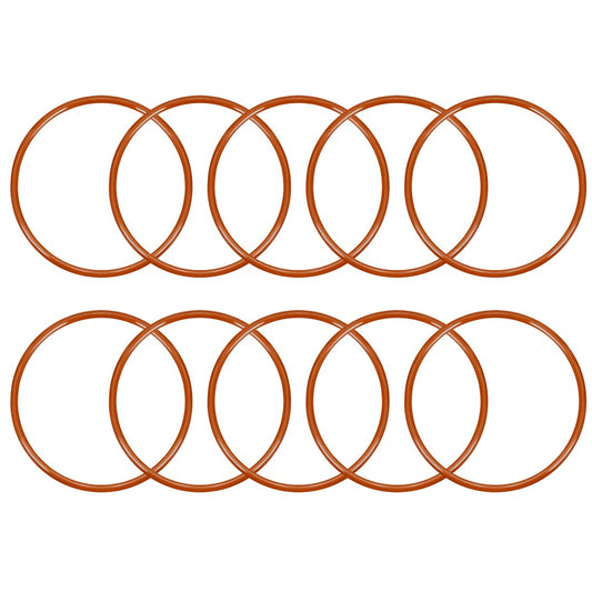 ya 1 7.2 Silicone O-Ring 65mmx60.2mmx2.4mm VMQ Seal Rings Sealing Gasket Red 10PCS