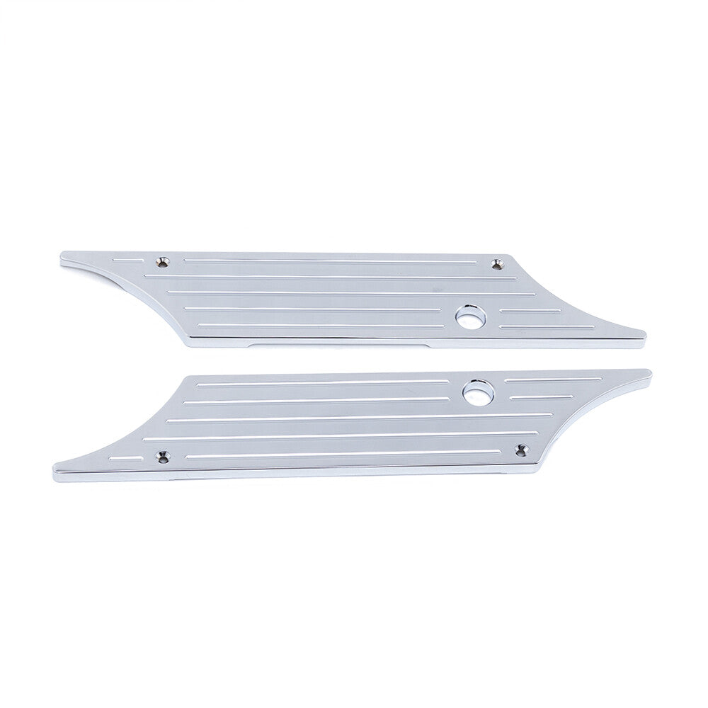 ya 12 5.21 Chrome CNC Billet Saddlebag Latch Cover for Harley Touring Hard Bags 1993-2013