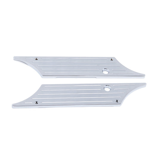 ya 12 5.21 Chrome CNC Billet Saddlebag Latch Cover for Harley Touring Hard Bags 1993-2013