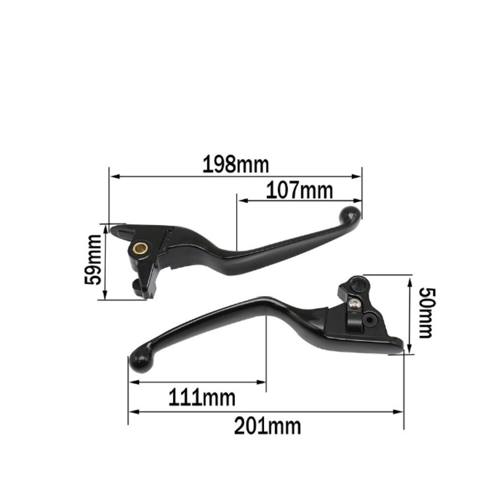 ya 2 7.15 Black brake clutch lever for Harley Softail Breakout FXSB FXBR FXBRS 2015-2023