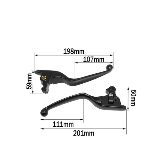 ya 2 7.15 Black brake clutch lever for Harley Softail Breakout FXSB FXBR FXBRS 2015-2023