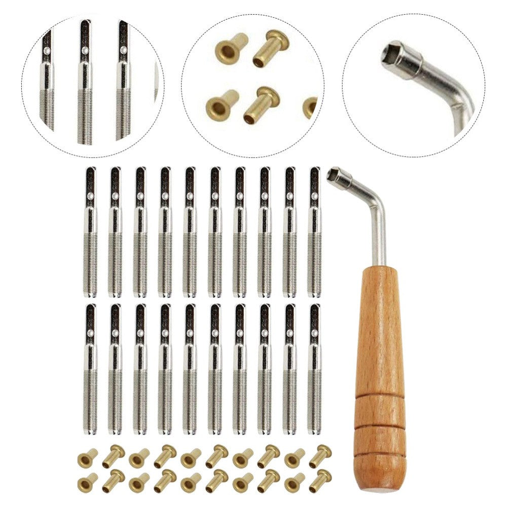 ya 11 6.8 Professional Lyre Accessories 20 String Pegs and Wrench Included