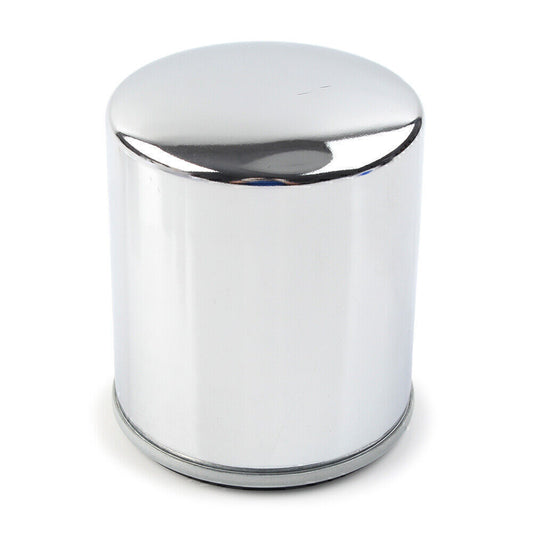 ya 1 6.30 1 x Chrome Oil Filter Fit for Harley Motor STREET GLIDE & XL883N XL883L FXSB FLHTC