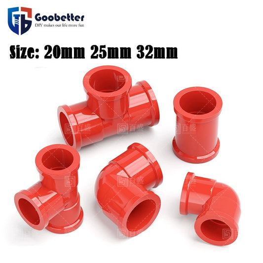 Red Heavy Duty PVC/UPVC Straight Coupler 20/25/32mm GB Standard 1Pcs - 10 Pcs