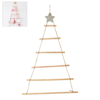 ya 25  Wooden Hanging Or ments With Star For Wall Tree Decoration