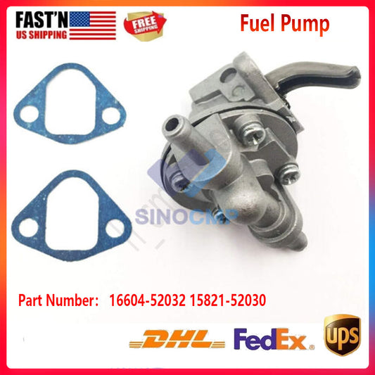 ya 27 7.2 16604-52032 Transfer Fuel Pump 15821-52030 for Kubota Engine Z482 D662 D722 721D