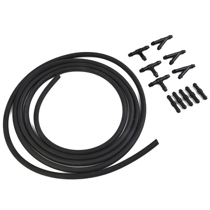 ya 5 8.7 Car Windshield Washer Hose + Connector Kit T-Piece Tube Pipe Splitter Connector