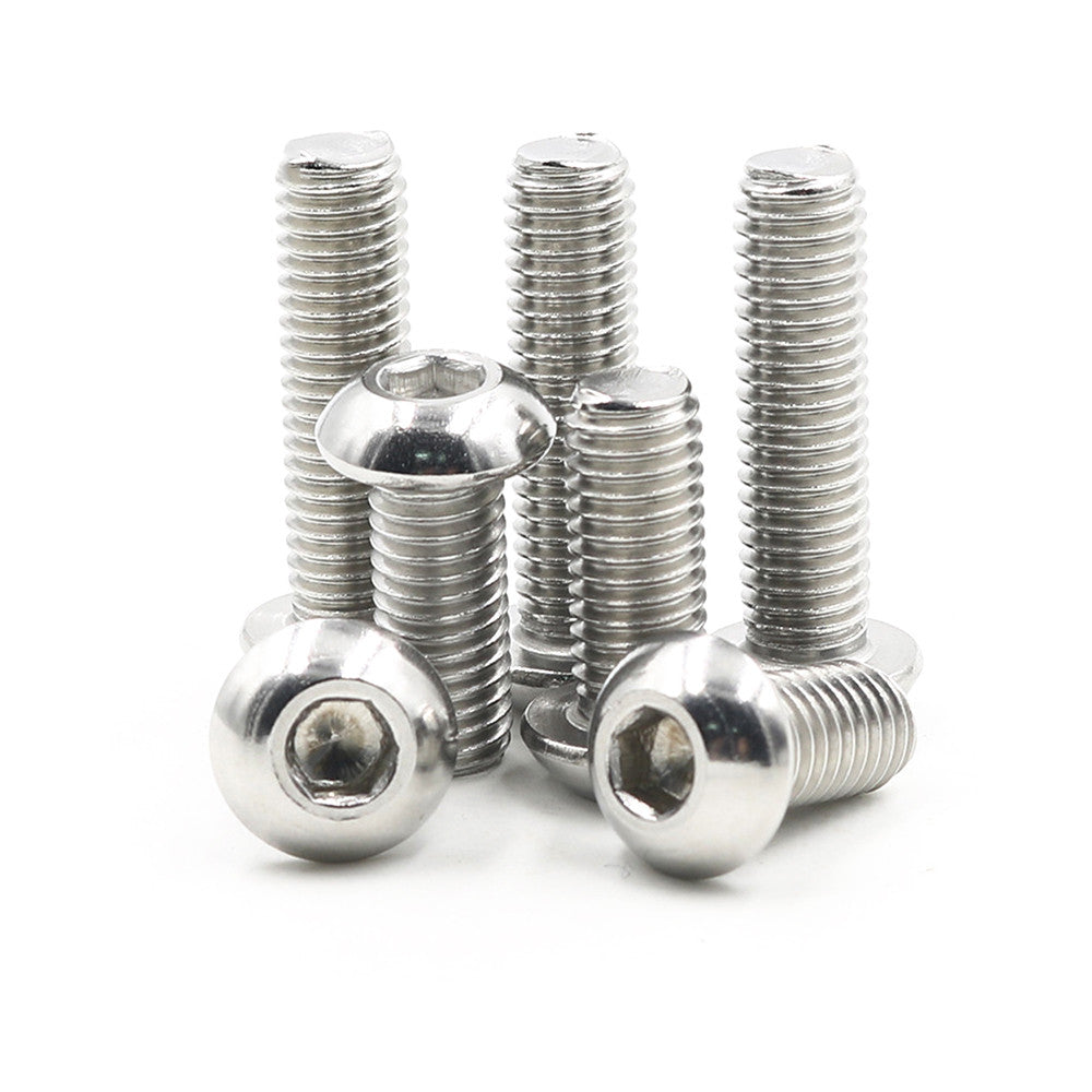 316 Stainless Steel ISO7380 Hex Socket Bolt Button Head Screw M3 M4 M5 M6 M8 M10