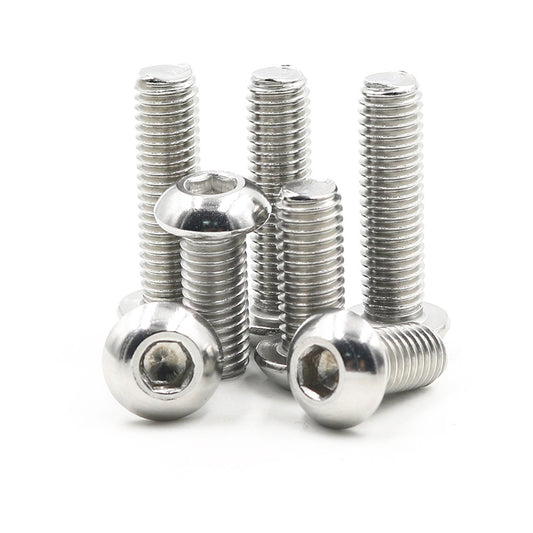 316 Stainless Steel ISO7380 Hex Socket Bolt Button Head Screw M3 M4 M5 M6 M8 M10